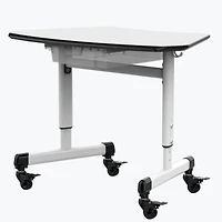 Luxor Adjustable Trapezoid Student Desk with Drawer