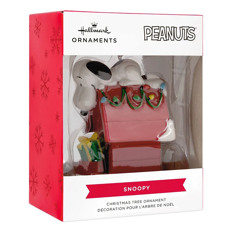 Hallmark Peanuts® 2.25" Snoopy on Holiday Doghouse Ornament