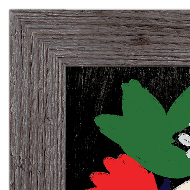 Simple Shape Bouquet Wall Print in Frame