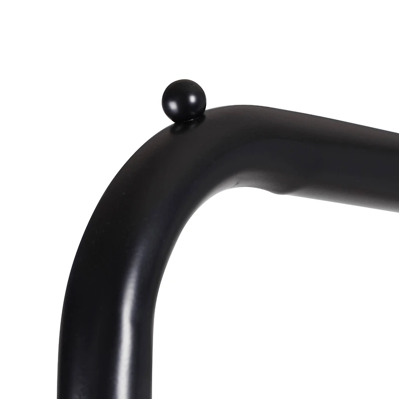 Honey Can Do Black Single Garment Rack with Shoe Shelf & Hanging Bar