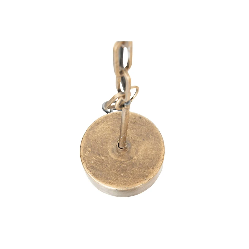 Hello Honey® 27" Metal Chandelier With White Wooden Beads