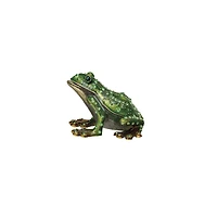 Hello Honey® 3" Green Jeweled Frog Trinket Box