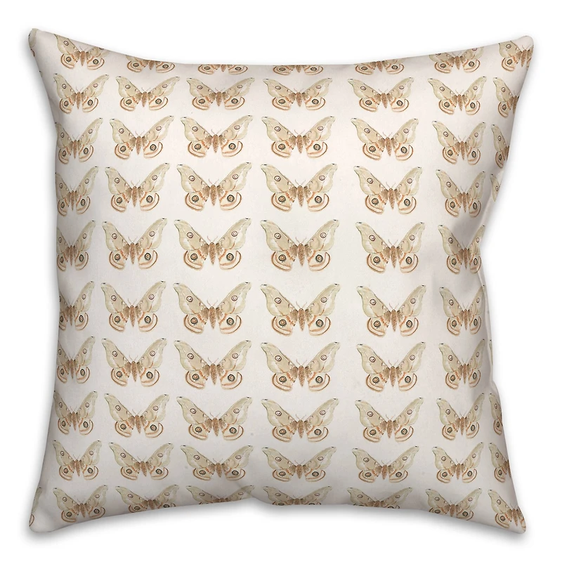 Butterfly Pattern 18" x 18" Throw Pillow