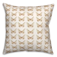 Butterfly Pattern 18" x 18" Throw Pillow