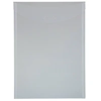 JAM PAPER Plastic Tuck Flap Letter Open End Envelopes