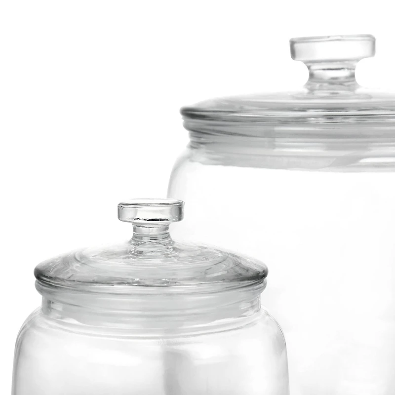 Martha Stewart Clear Glass Canister Set