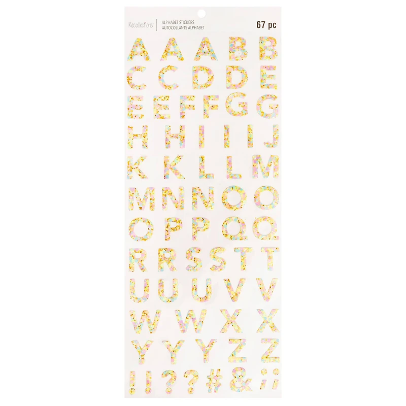 Bright Confetti Alphabet Stickers by Recollections™