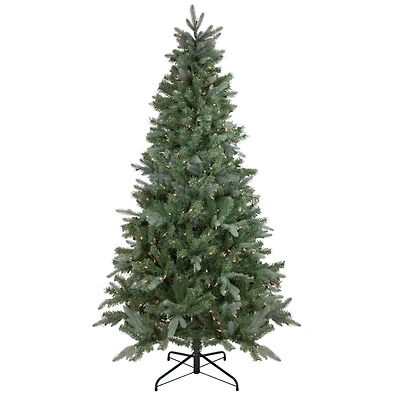 6.5ft. Pre-Lit Granville Fraser Fir Slim Artificial Christmas Tree, Clear Lights