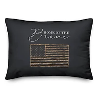 Home of the Brave Throw Pillow