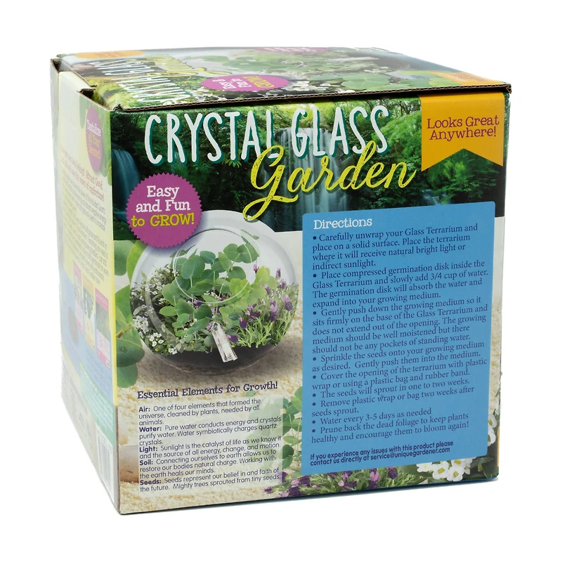 Glass Terrarium - Crystal Glass Garden