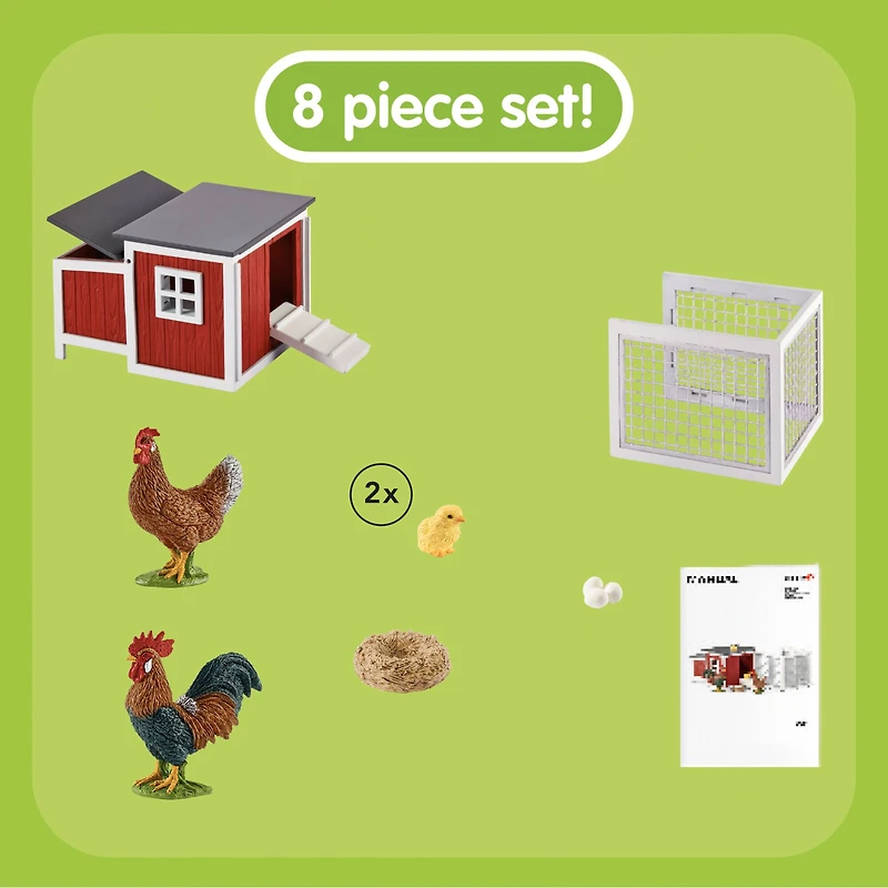Schleich Farm World Chicken Coop Play Set