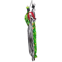 5ft Animated Shaking Clown with Sound Hanging Halloween Decoration