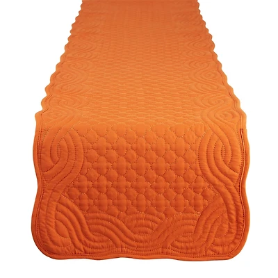 DII® 72" Pumpkin Spice Quilted Farmhouse Table Runner