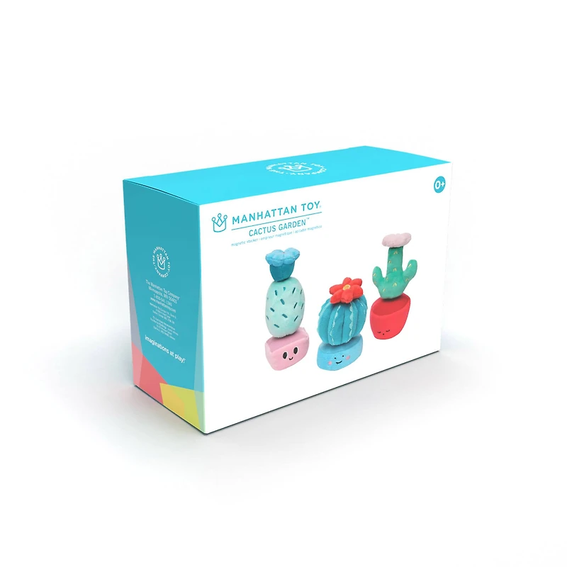 Manhattan Toy® Cactus Garden™ 9 Piece Mix & Match Magnetic Plush Stacking Toy Playset