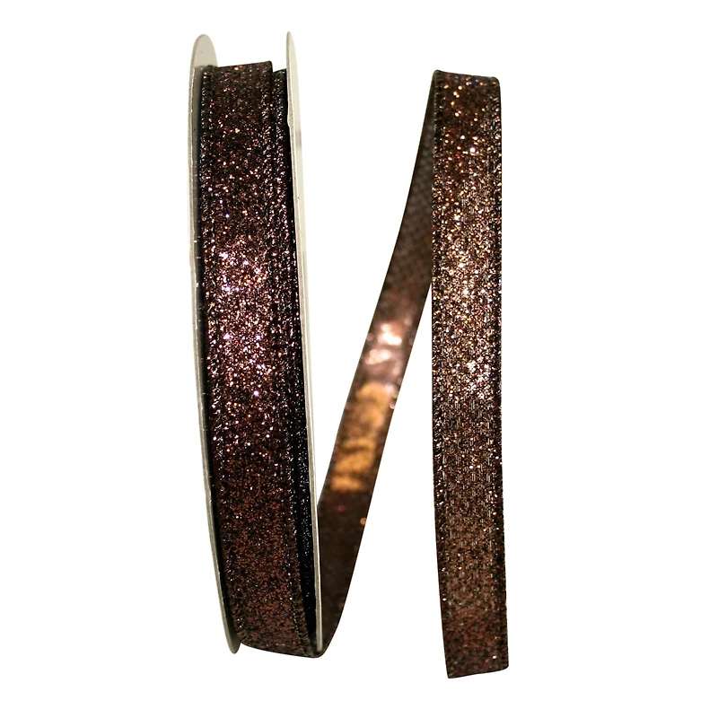 JAM Paper 5/8" x 25yd. Glitter Lamé Wired Ribbon