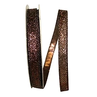 JAM Paper 5/8" x 25yd. Glitter Lamé Wired Ribbon