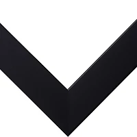 Craig Frames Essentials Modern Black Picture Frame with Mat