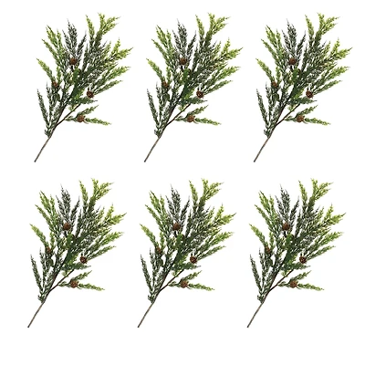 31.5" Pine Leaf & Pinecone Sprays, 6ct.