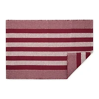 DII® Cabana Stripe Handwoven Recycled Yarn Rug