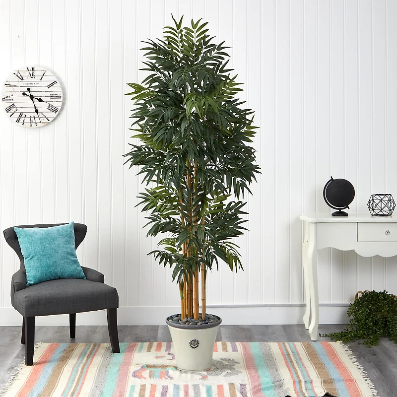 6ft. Phoenix Palm Tree in Decorative Planter