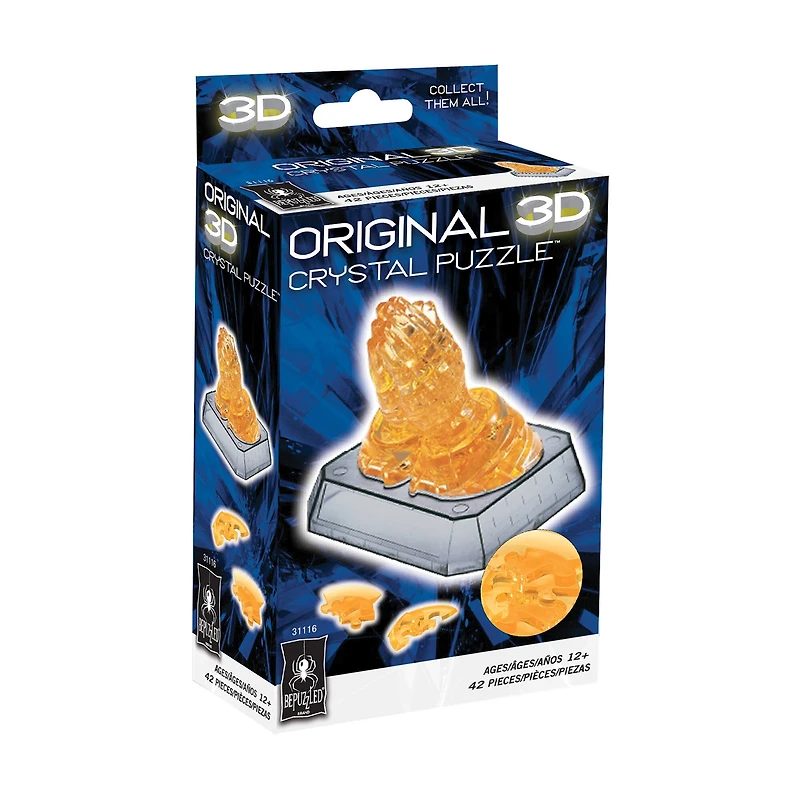 3D Crystal Puzzle - Praying Hands: 42 Pcs