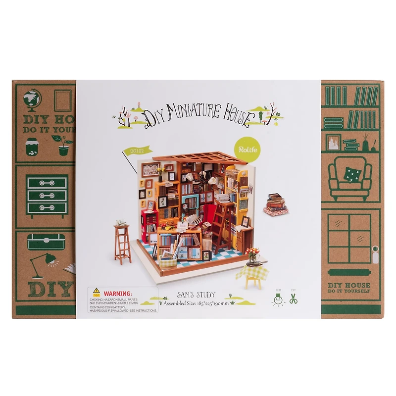 Rolife® Sam's Study DIY Miniature House Kit