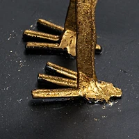 Hello Honey® 6" Gold Decorative Cast Iron Bird Bookends Set