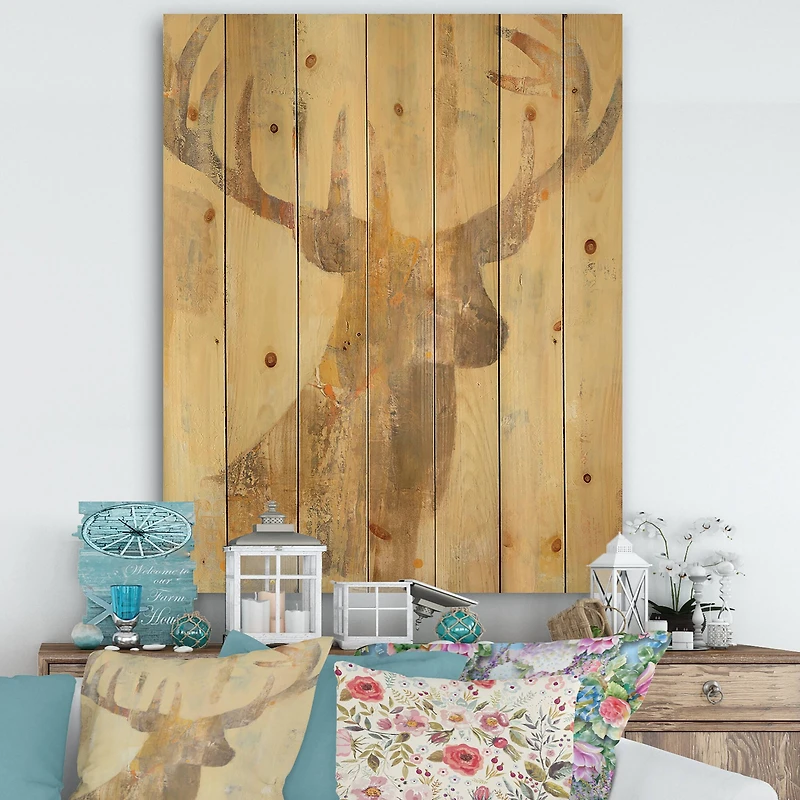 Designart - Golden Deer I