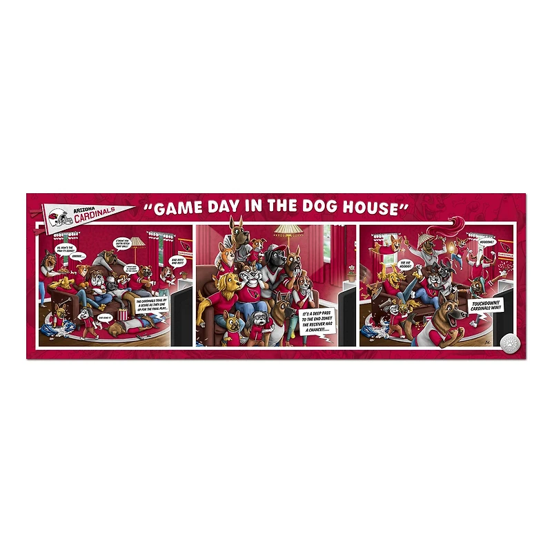 NFL Game Day in the Dog House 1,000 Piece Puzzle