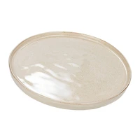Hello Honey® 10.25" Cream Speckled Glaze Stoneware Plate, 2ct.