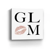 Glam Kisses Canvas Giclee