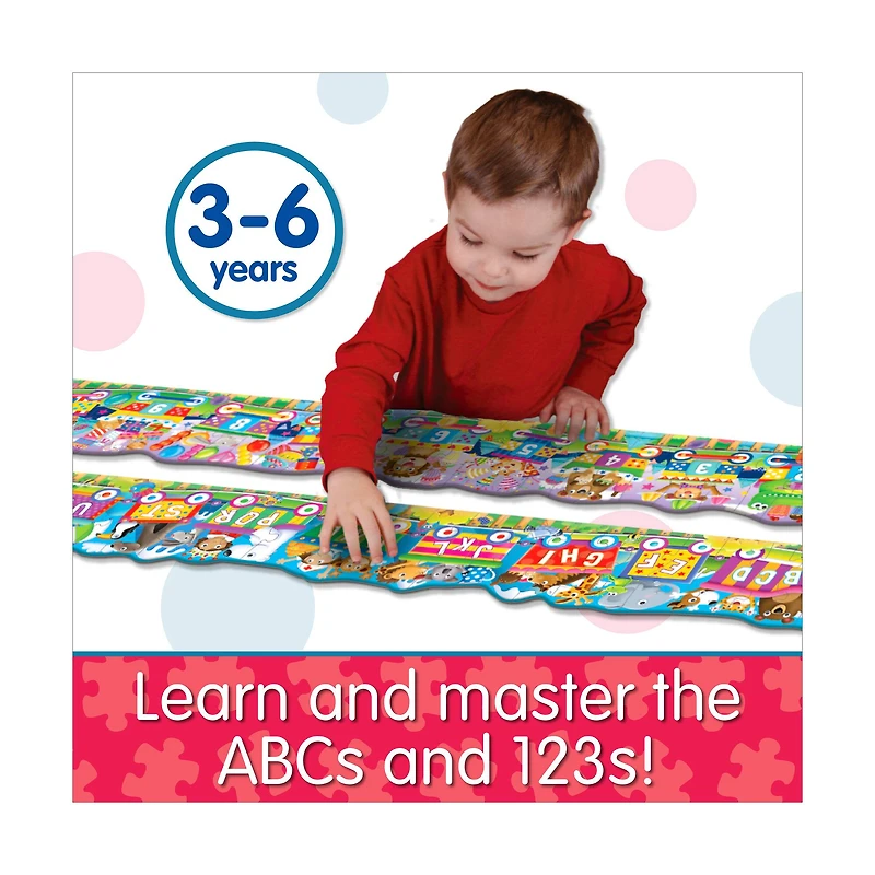 Puzzle Doubles! - ABC & 123 Trains: 60 Pcs