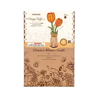 Rowood Orange Tulip Wooden Bloom Craft