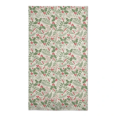 102" Holly Pattern Tablecloth