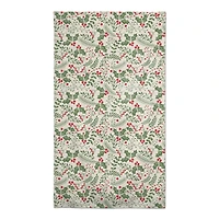 102" Holly Pattern Tablecloth