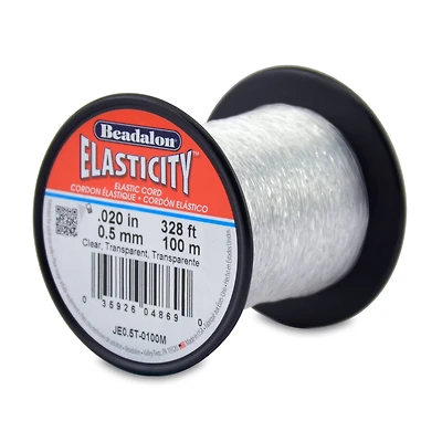 Beadalon® Elasticity™ 0.5mm Clear Stretch Cord, 100m