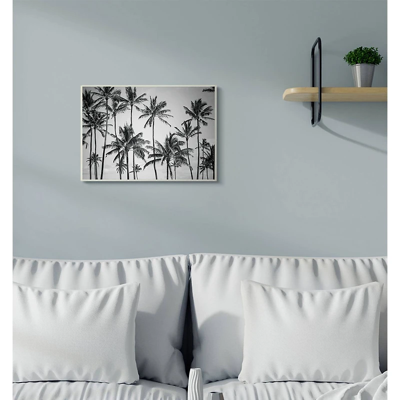 Stupell Industries Palm Trees Skyline Wall Plaque