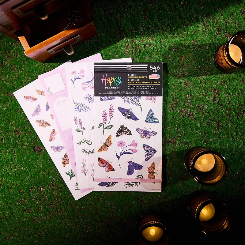 The Classic Happy Planner® Butterfly Botanics Sticker Book
