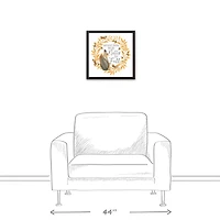Nutty For Fall Canvas Wall Art with Black Frame