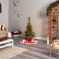 5ft. Pre-Lit Layered Washington Spruce Artificial Christmas Tree, Clear Lights