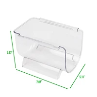 Mind Reader Clear Large 2 Liter Bottle Stackable Refrigerator Bin Storage Set