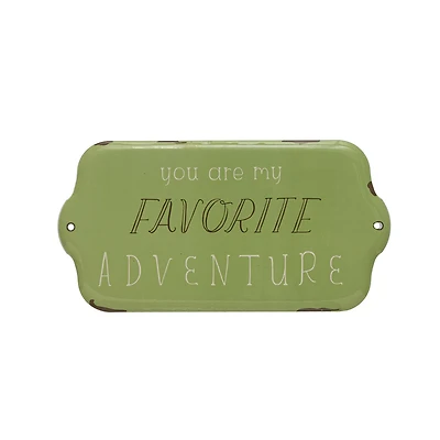 Hello Honey® Favorite Adventure Enameled Metal Wall Décor