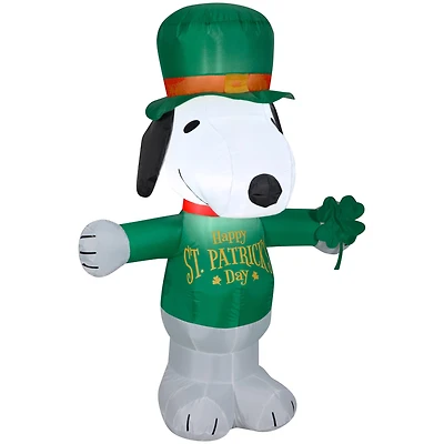 3.5ft. Airblown® Inflatable St. Patrick's Day Snoopy