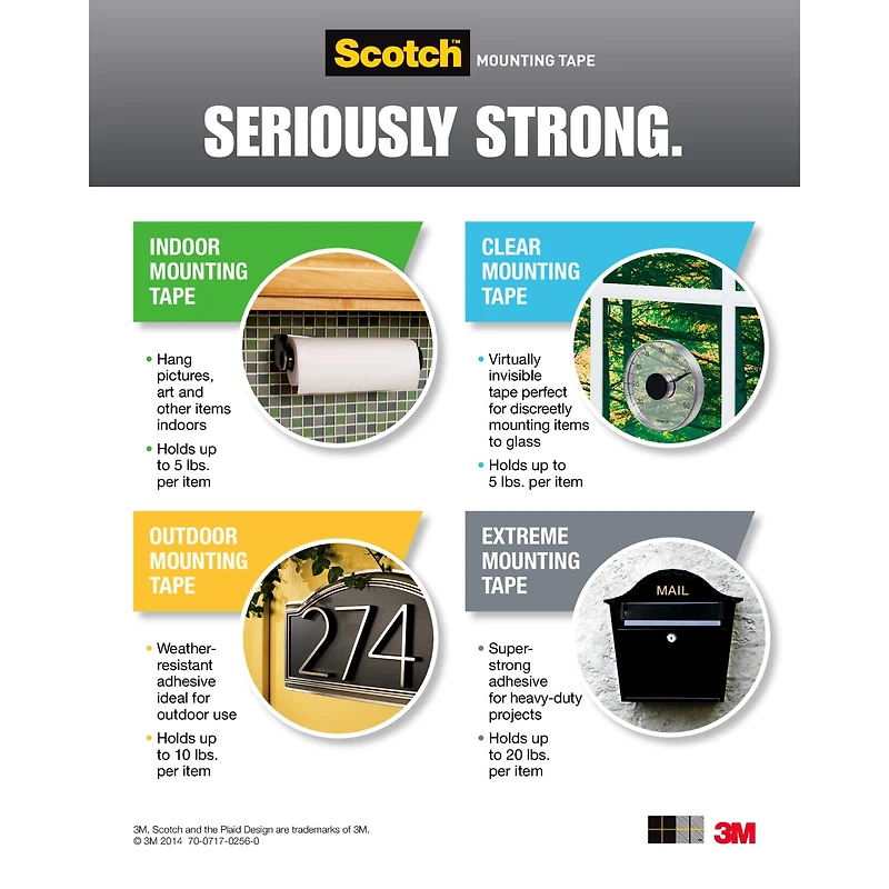 Scotch® Heavy Duty Mounting Tape
