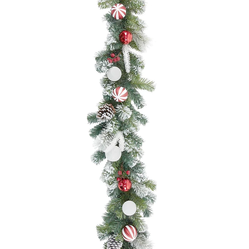 6ft. Snowy Pinecone & Ornament Garland by Ashland®