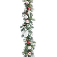 6ft. Snowy Pinecone & Ornament Garland by Ashland®