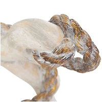 12" Anchor Distressed Sculpture with Rope