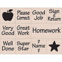 Hero Arts® Nearly Tiny Teacher Messages Stamp Sets