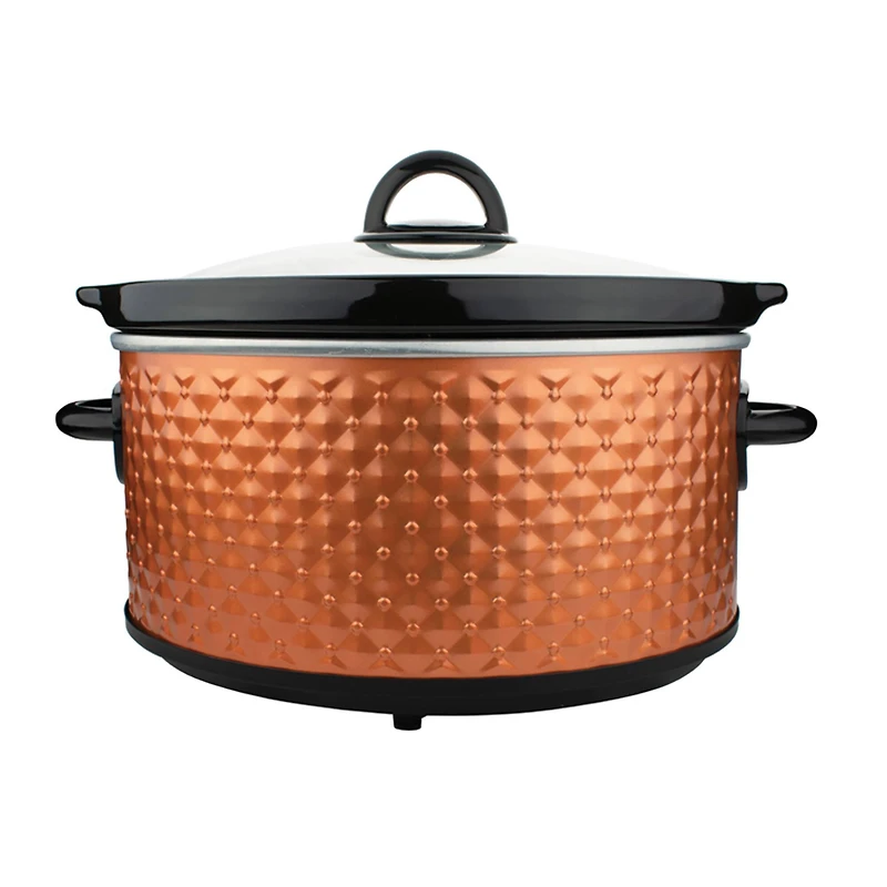 Brentwood Brown 3.5qt. Diamond-Pattern Slow Cooker