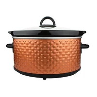 Brentwood Brown 3.5qt. Diamond-Pattern Slow Cooker